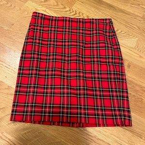 J Crew Tartan pencil skirt